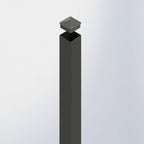 Aluminium Gate Post with Cap – Single Post (Bolt-Down or Concrete-In)