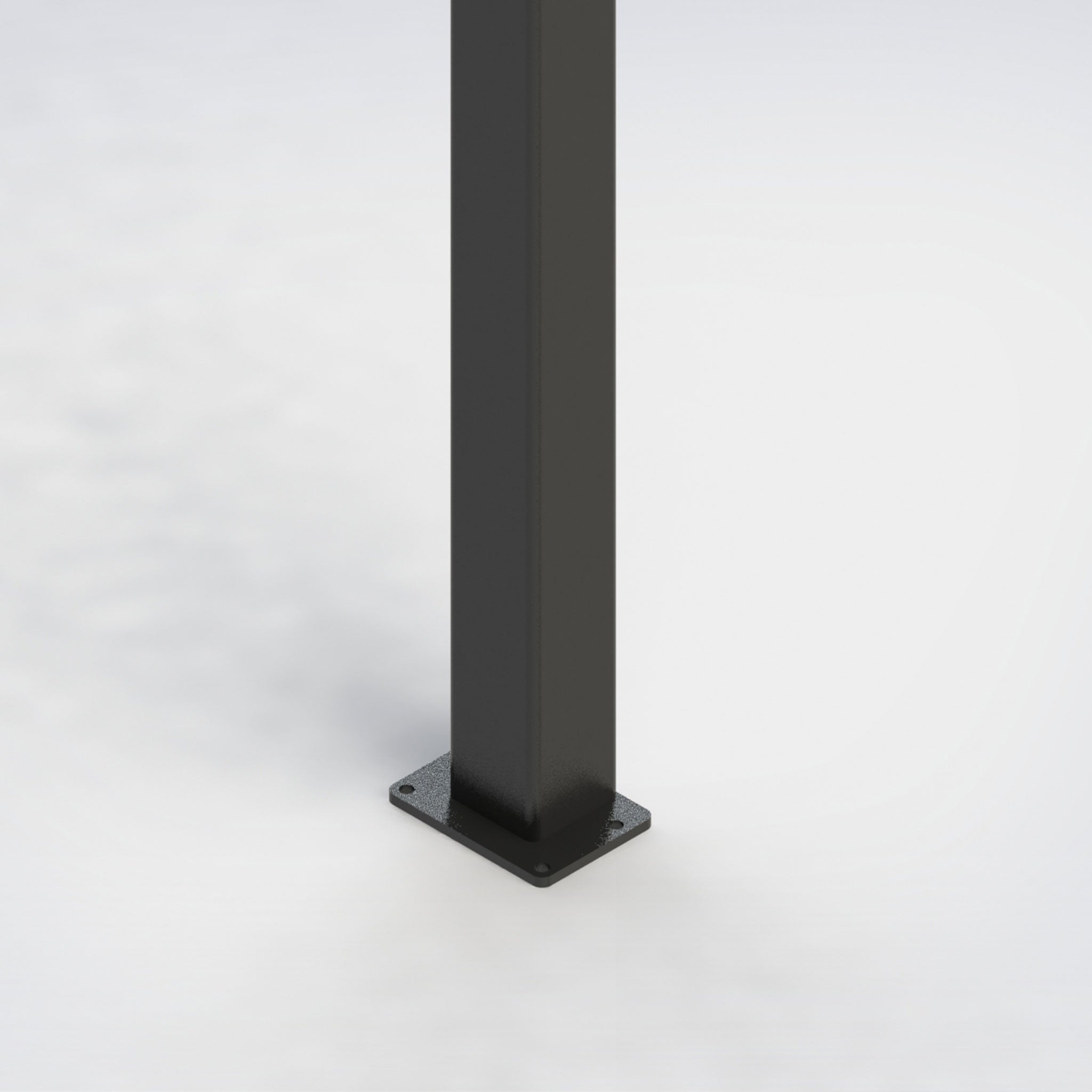 Aluminium Gate Post with Cap – Single Post (Bolt-Down or Concrete-In)