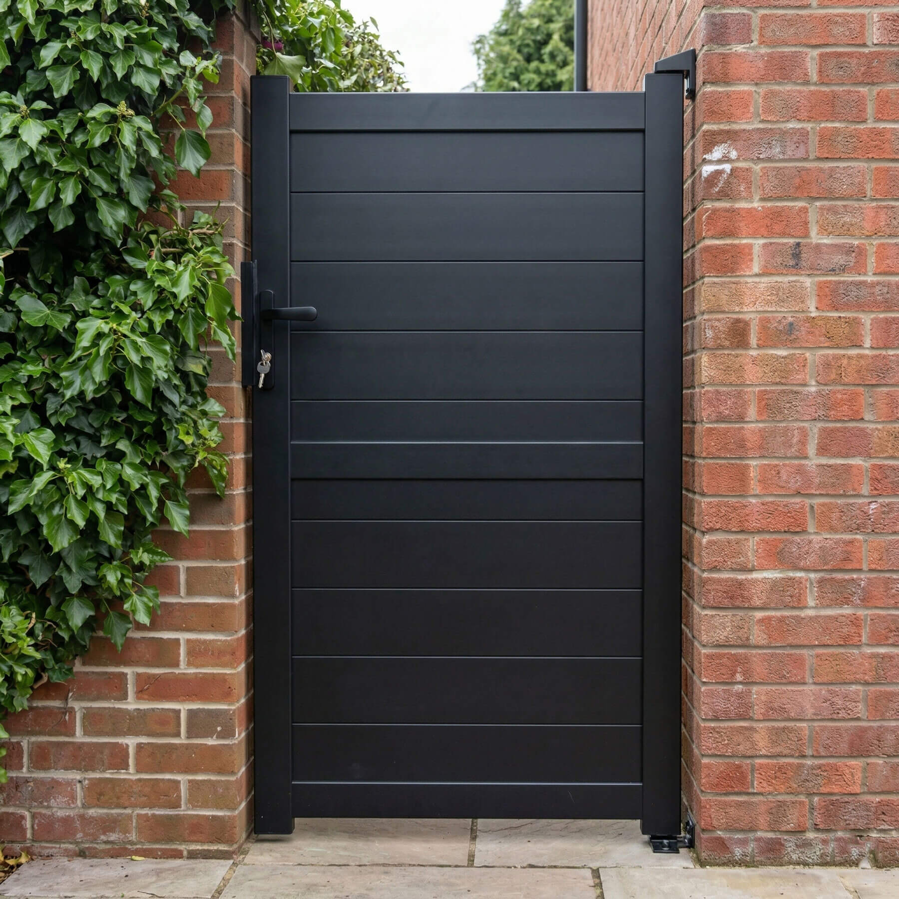 Aluminium Horizontal Solid Infill Garden Gate – Readymade Gates Secondary image