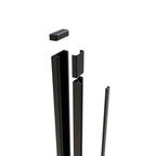 Aluminium Wall-Mounted Receiver Gate Post – Garden & Pedestrian Gate (Single Post)