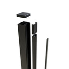 Aluminium Wall-Mounted Receiver Gate Post – Garden & Pedestrian Gate (Single Post)