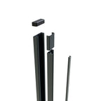 Aluminium Wall-Mounted Receiver Gate Post – Garden & Pedestrian Gate (Single Post)