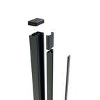 Aluminium Wall-Mounted Receiver Gate Post – Garden & Pedestrian Gate (Single Post)