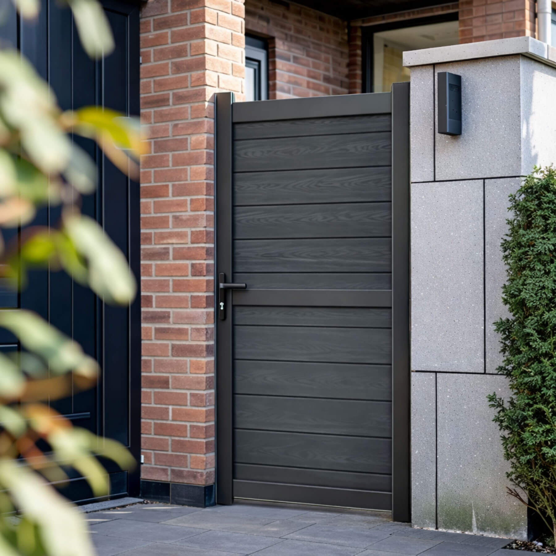 Composite Horizontal Solid Infill Garden Gate – Readymade Gates