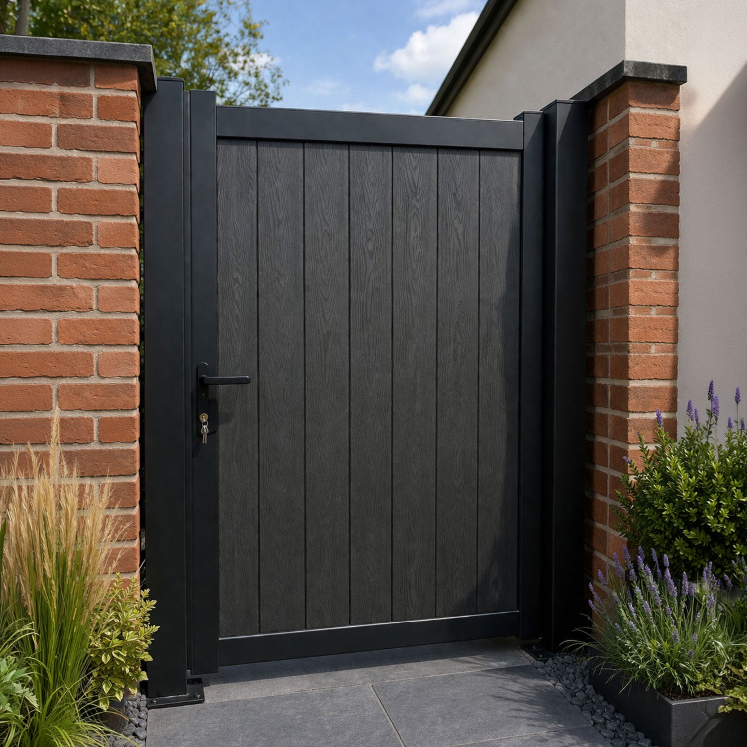 Composite Vertical Solid Infill Garden Gate | Readymade Gates