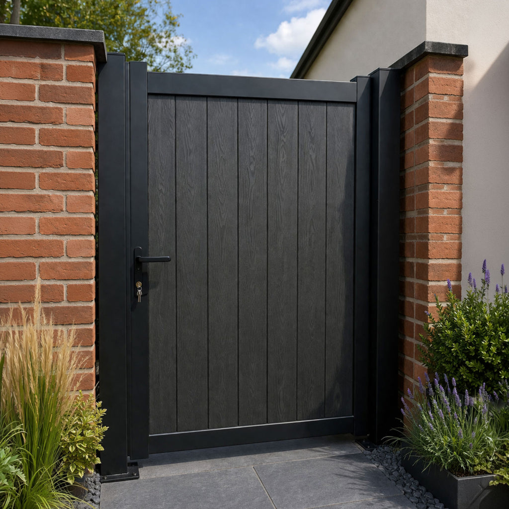 Composite Vertical Solid Infill Garden Gate | Readymade Gates