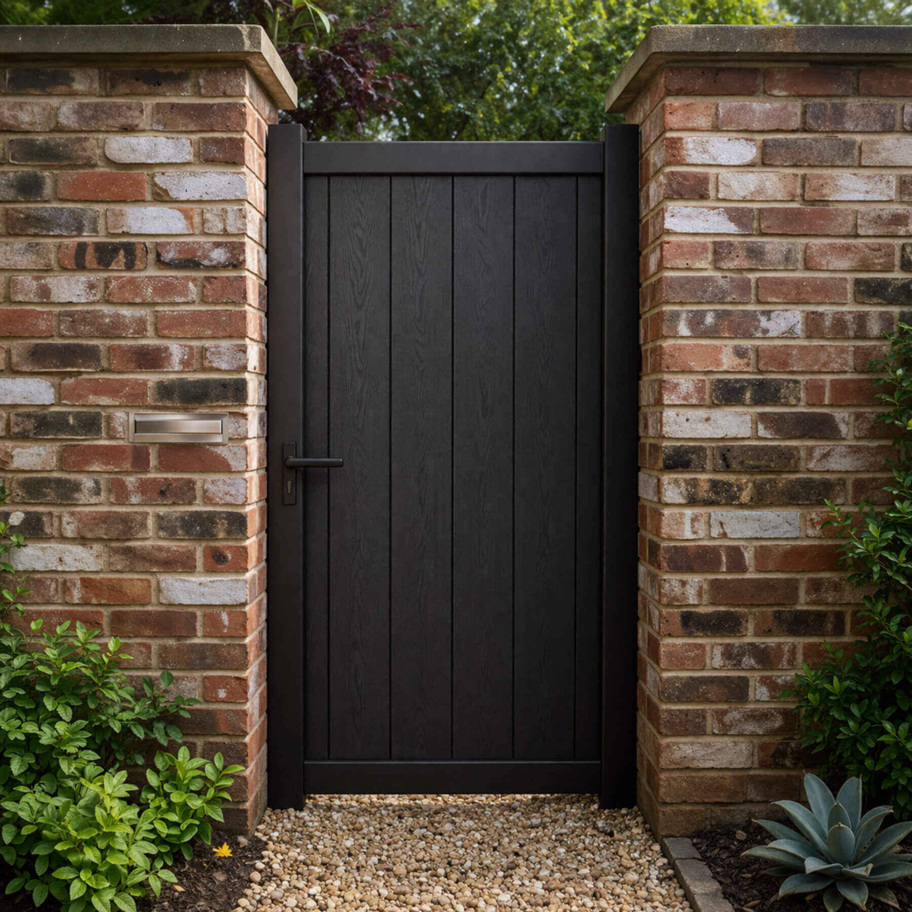 Composite Vertical Solid Infill Garden Gate – Readymade Gates