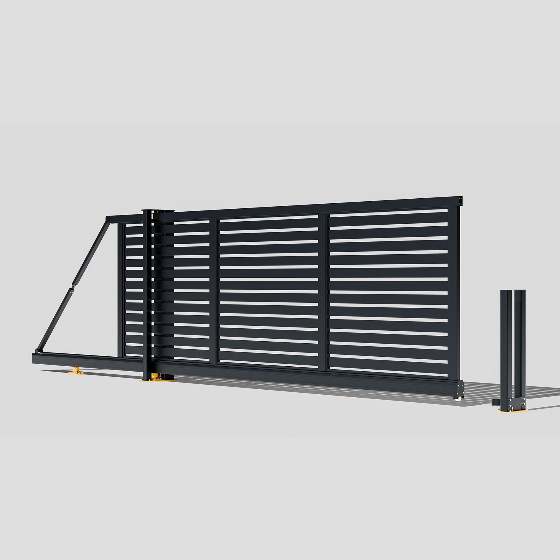 Aluminium Cantilever Sliding Gate – Open Board – Readymade Gates