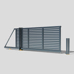 Aluminium Cantilever Sliding Gate – Open Board – Readymade Gates