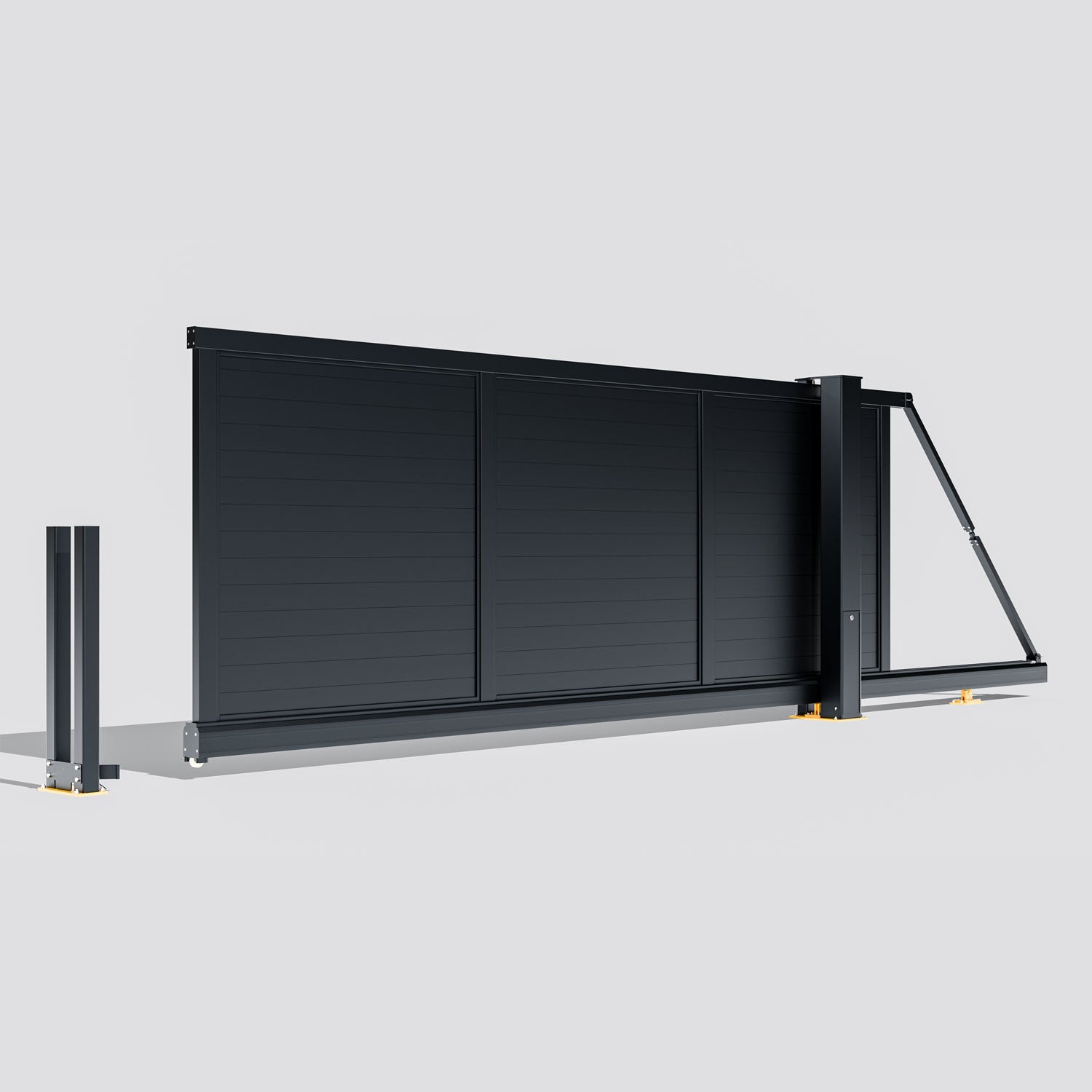 Aluminium Cantilever Sliding Gate – Fully Boarded – Readymade Gates Main image