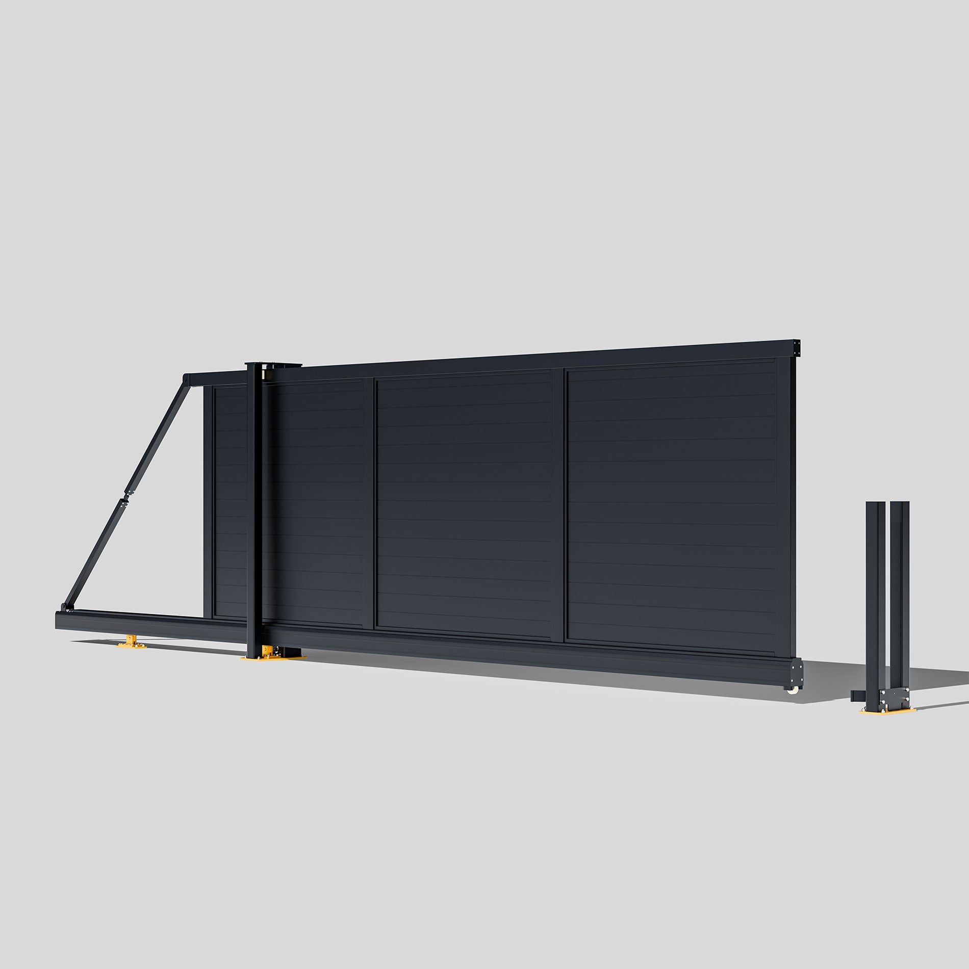 Aluminium Cantilever Sliding Gate – Fully Boarded – Readymade Gates Secondary image