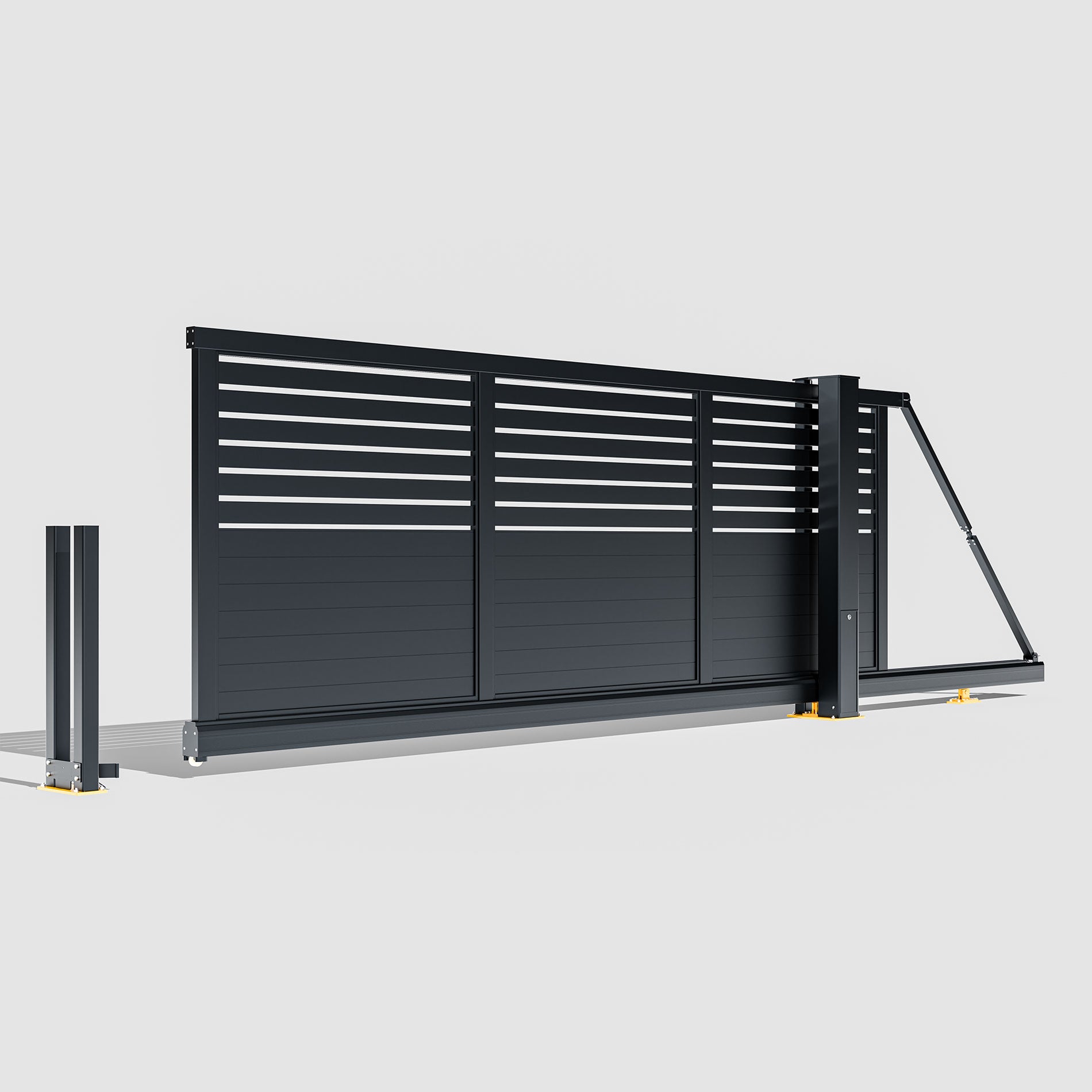 Aluminium Cantilever Sliding Gate – Semi-Privacy – Readymade Gates Main image