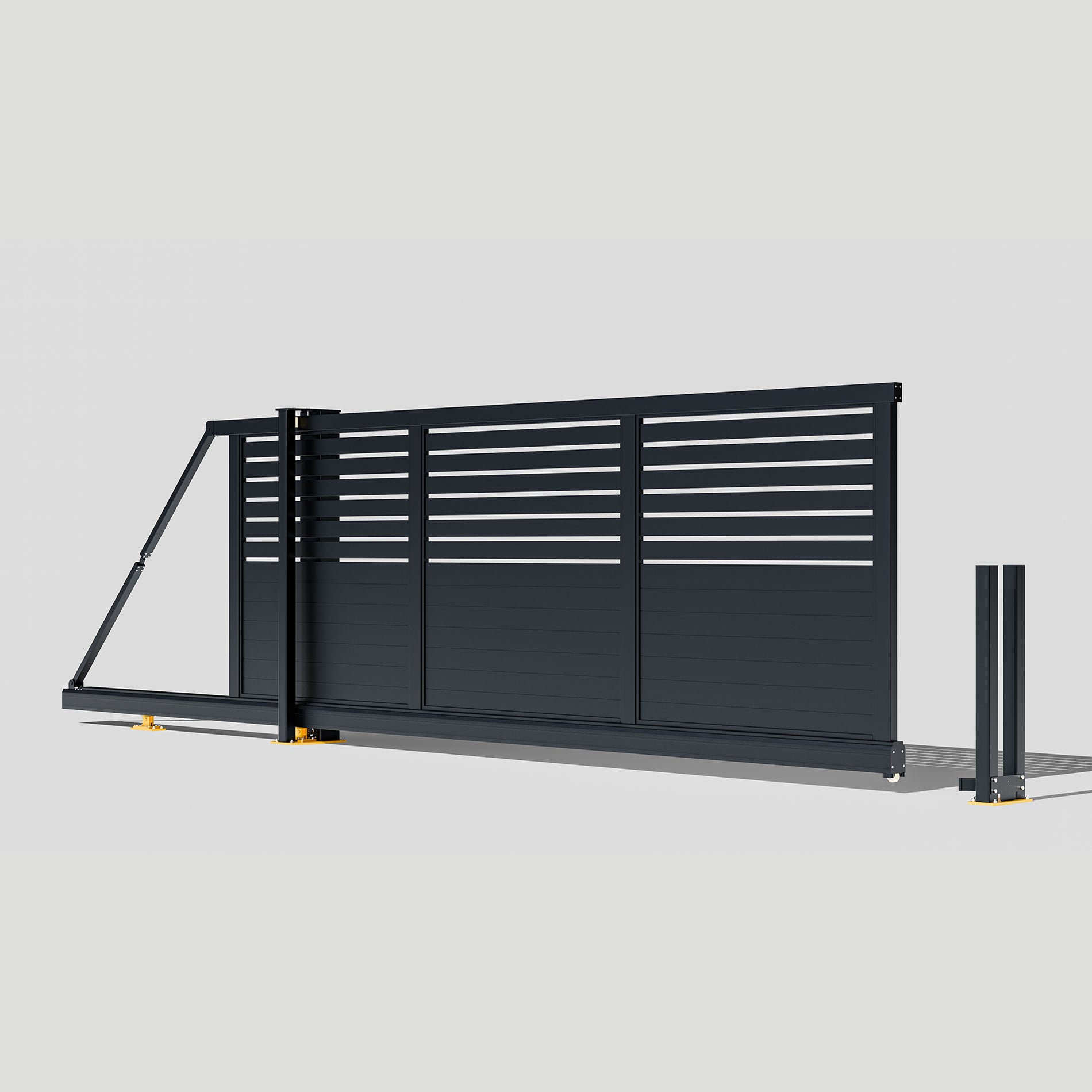 Aluminium Cantilever Sliding Gate – Semi-Privacy – Readymade Gates