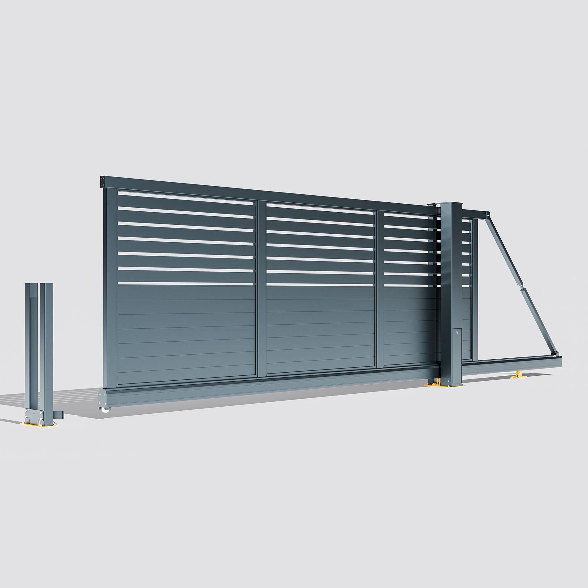 Aluminium Cantilever Sliding Gate – Semi-Privacy – Readymade Gates