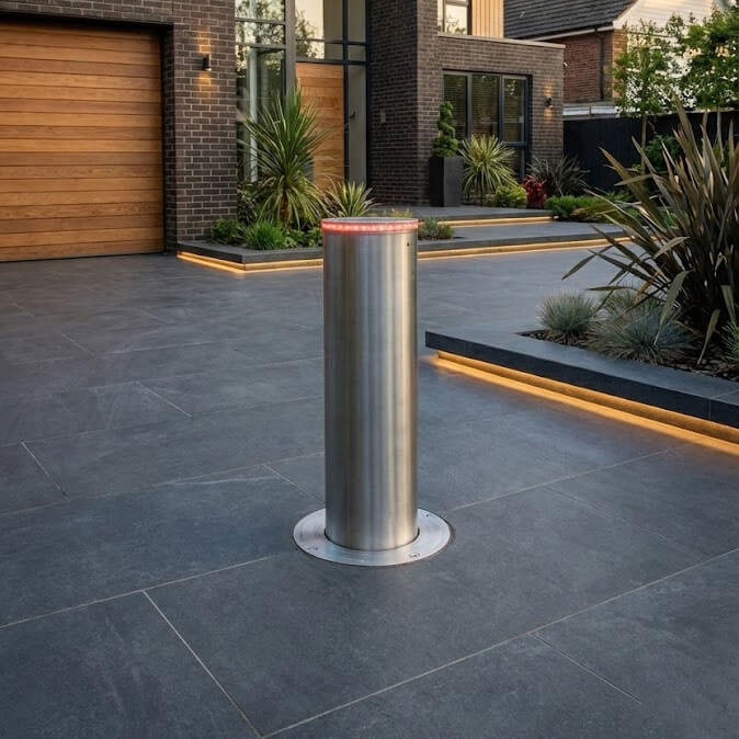 Stainless Steel Electric Automatic Rising Bollards – Readymade Gates
