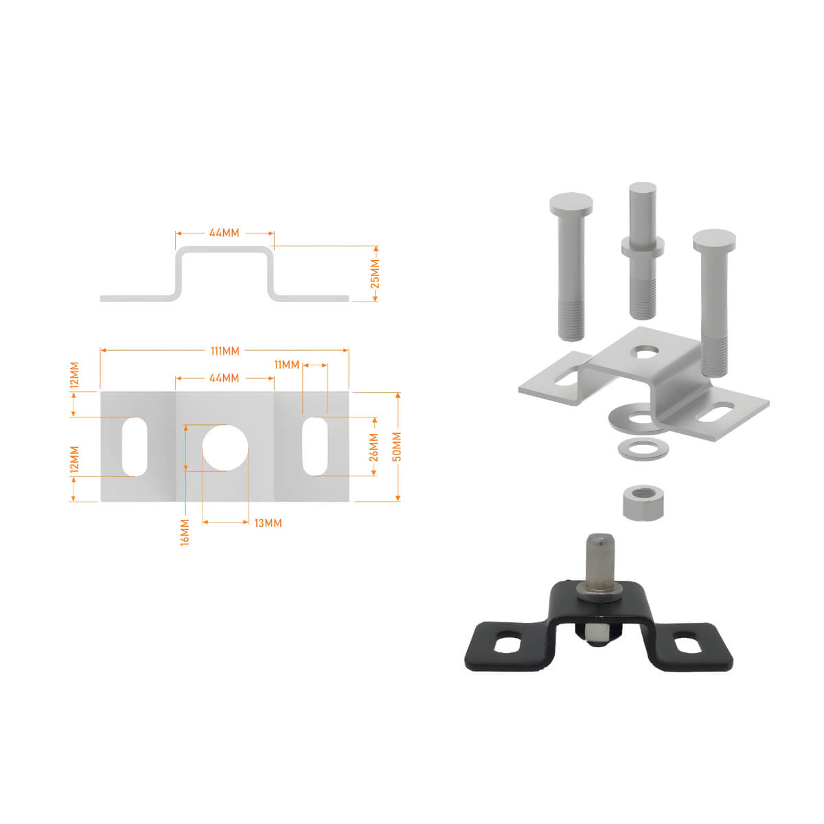 Floor Mounted Gate Hinge – Garden, Pedestrian & Double Driveway Gates Secondary image