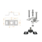 Floor Mounted Gate Hinge – Garden, Pedestrian & Double Driveway Gates