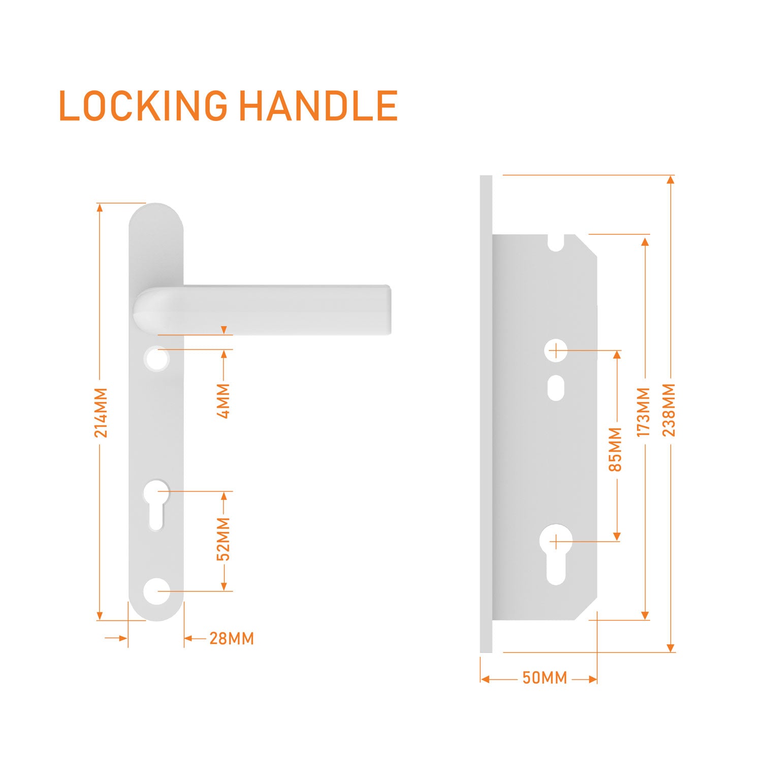 Gate Lock & Handle Set – Garden & Pedestrian Gates