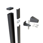Aluminium Wall-Mounted Hinge Gate Post – Garden & Pedestrian Gate (Single Post)