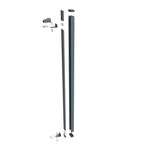 Aluminium Wall-Mounted Hinge Gate Post – Garden & Pedestrian Gate (Single Post)